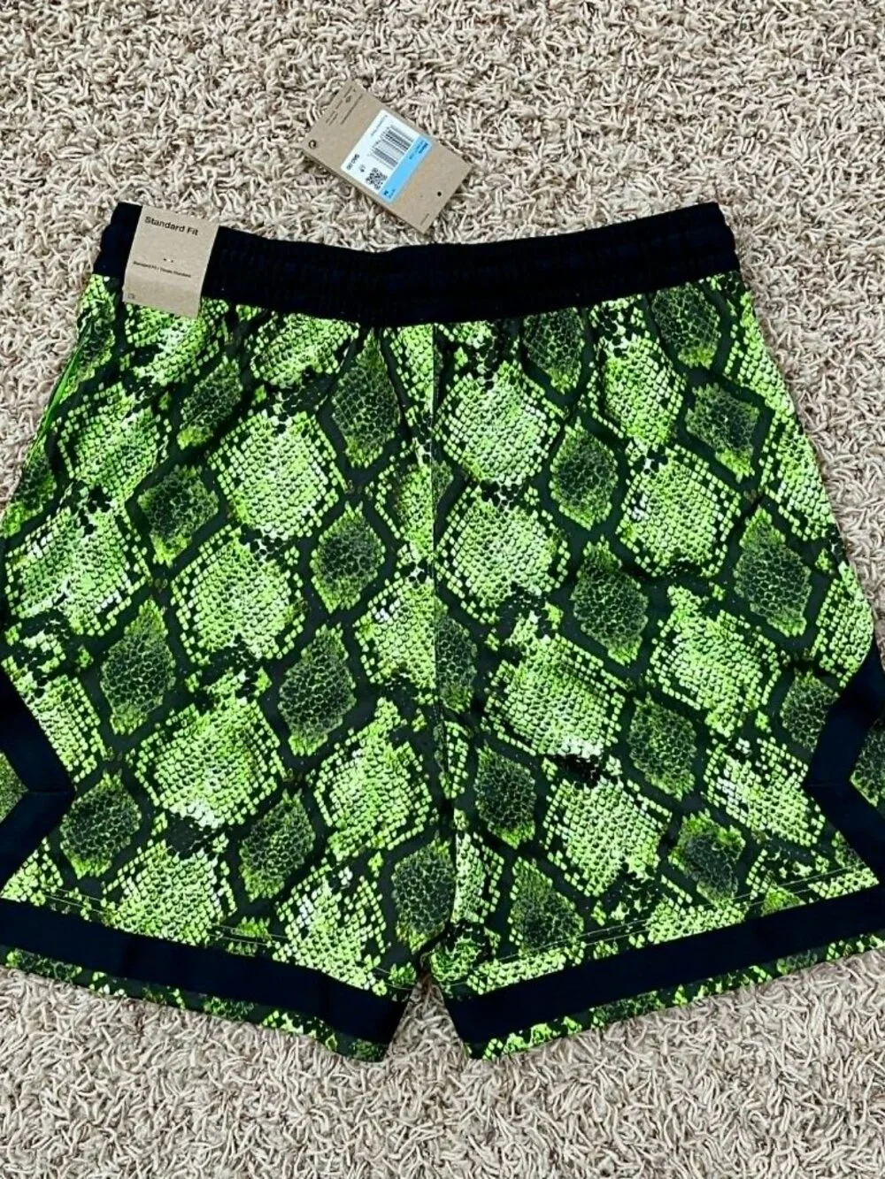 Jordan Sport Men's Dri-FIT Mesh Diamond Shorts Electric Green HF9907-358, Size M